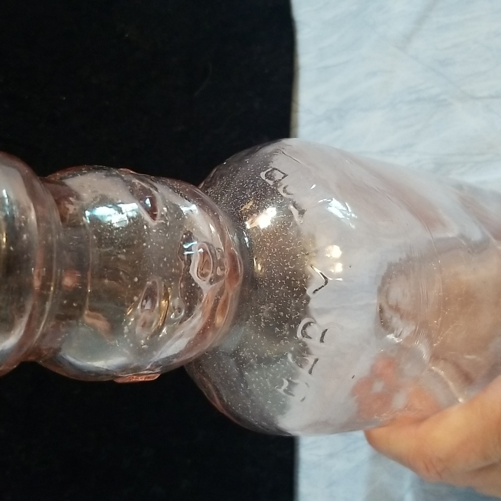 Antique Brookfield Baby Top Pink Glass Milk Jug - Picture 4 of 4